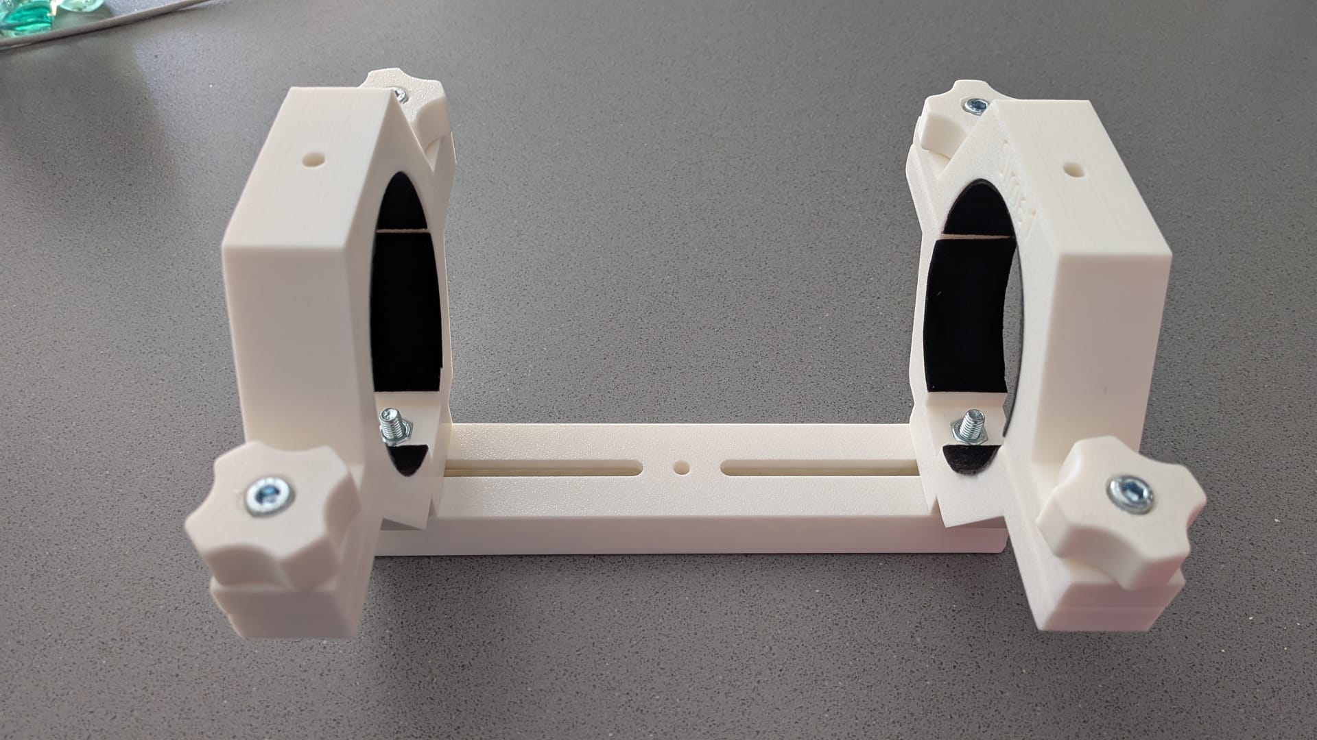 Coppia di anelli di supporto stampati in 3D con piastra Vixen